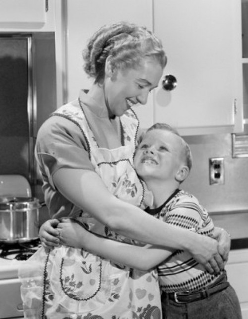 Mother and son hugging and looking each other Poster Print - Item # VARSAL2555073