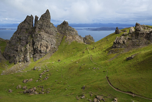 Rock formation on Trotternish Peninsula; Isle of Skye, Hebrides, Scotland PosterPrint - Item # VARDPI2429582