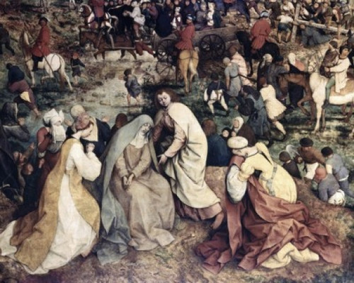 The Procession to Calvary  1564  Pieter Bruegel the Elder  Oil on Wood Panel  Kunsthistorisches Museum  Vienna  Austria Poster Print - Item # VARSAL2622119
