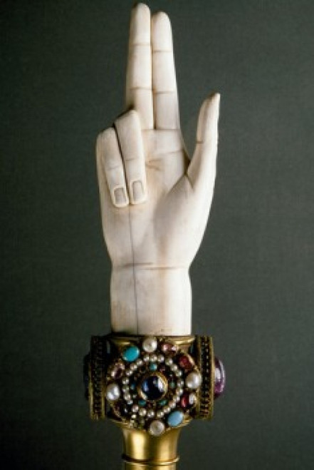 Hand of Justice from Treasure of St. Denis by Artist Unknown  France  Paris  Musee du Louvre Poster Print - Item # VARSAL11581829