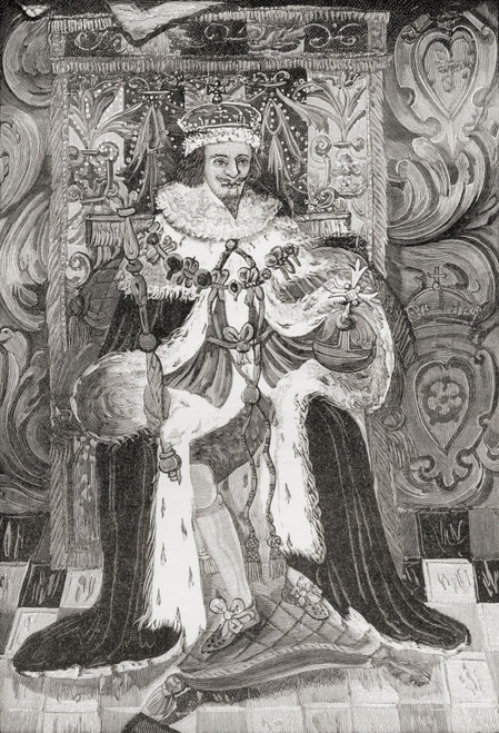 Charles I, 1600 To 1649. King Of England, Scotland And Ireland. From The Book Short History Of The English People By J.R. Green Published London 1893. PosterPrint - Item # VARDPI1877640