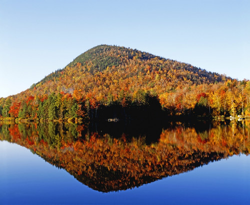Autumn Colours Reflected In Water, Eastern Townships, Quebec, Canada PosterPrint - Item # VARDPI1804136