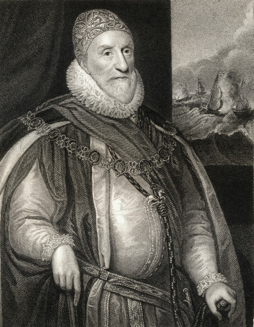 Charles Howard, 1St Earl Of Nottingham, Aka 2Nd Baron Howard Of Effingham, 1536-1624. English Lord High Admiral From The Book _Lodge?S British Portraits? Published London 1823.L PosterPrint - Item # VARDPI1858515