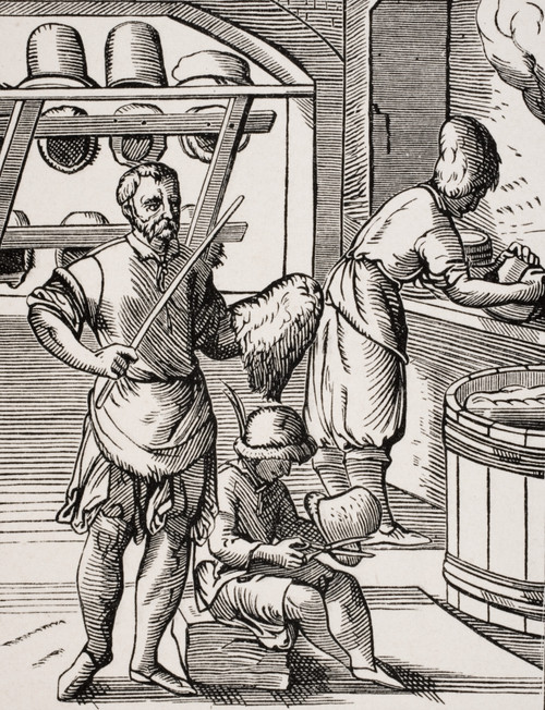 Hatter. 19Th Century Reproduction Of 16Th Century Woodcut By Jost Amman PosterPrint - Item # VARDPI1857960
