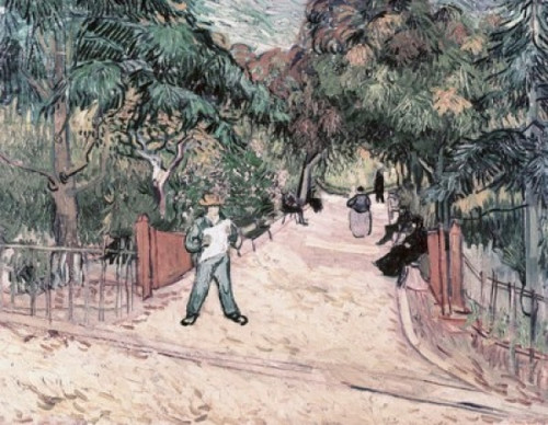 Entrance to the Public Park in Arles  1888  Vincent van Gogh    Oil on canvas  Phillips Collection  Washington  D.C.  USA Poster Print - Item # VARSAL260204