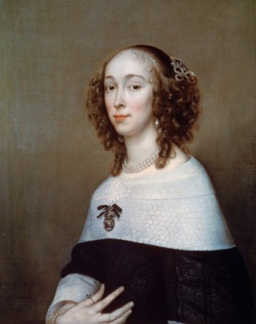 Portrait of a Woman  Adriaen Hanneman  Pushkin Museum of Fine Arts  Moscow  Russia Poster Print - Item # VARSAL261450