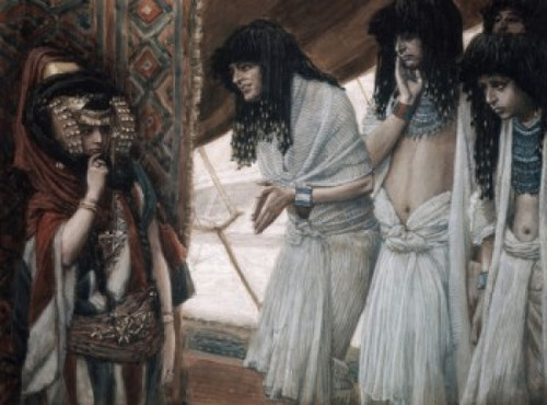 Egyptians Admire Sarah's Beauty  James Tissot   Jewish Museum  New York Poster Print - Item # VARSAL99922