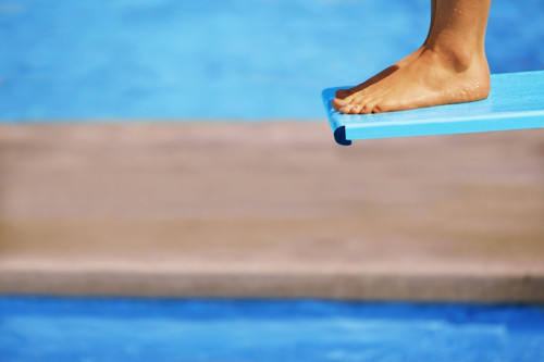 Feet On A Diving Board PosterPrint - Item # VARDPI1395401