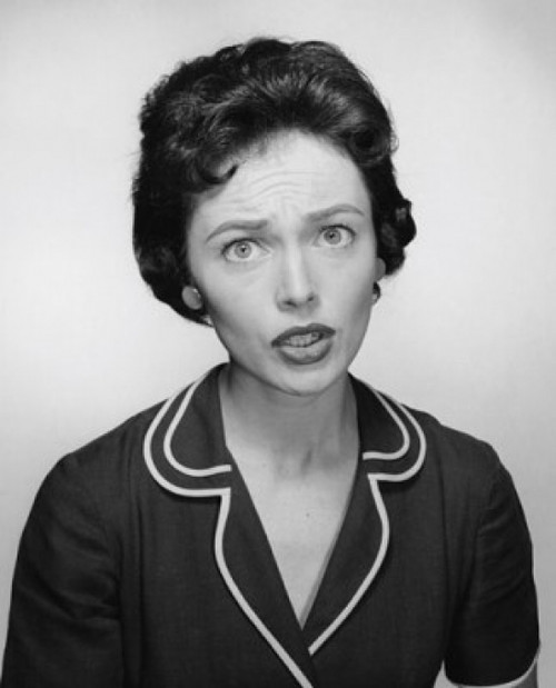 Portrait of a young woman frowning Poster Print - Item # VARSAL25510550B