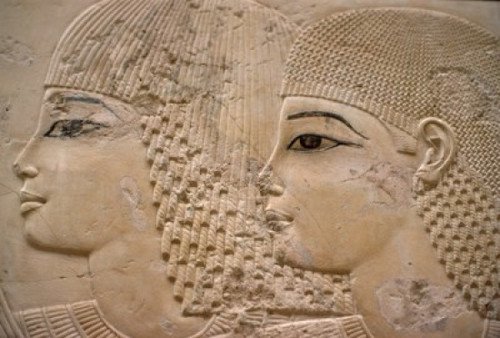 Bas-Relief on Family Tomb of Ramose  Vizier of Amenhotep III  egyptian art Poster Print - Item # VARSAL497262199