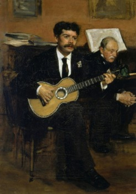 Lorenzo Pagans and Auguste de Gas  c.1871-2  Edgar Degas   Oil on canvas   Musee d'Orsay  Paris  Poster Print - Item # VARSAL1158801