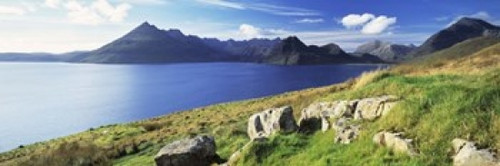 Rocks on the hillside  Elgol  Loch Scavaig  view of Cuillins Hills  Isle Of Skye  Scotland Poster Print by Panoramic Images (60 x 20) - Item # PPI108180XL