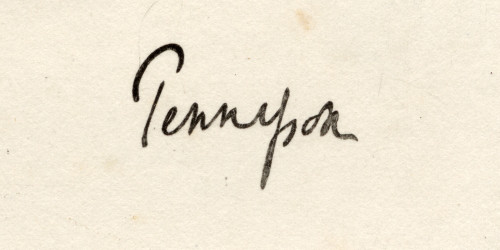 Tennyson (Of Aldworth And Freshwater) Alfred Tennyson, 1St Baron,Byname Alfred, Lord Tennyson 1809-1892. English Poet Laureate. Signature. PosterPrint - Item # VARDPI1857485