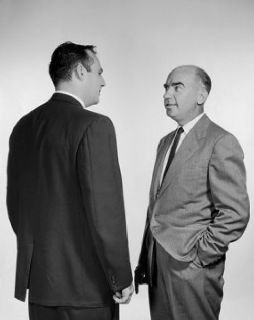 Two businessmen talking Poster Print - Item # VARSAL25548018