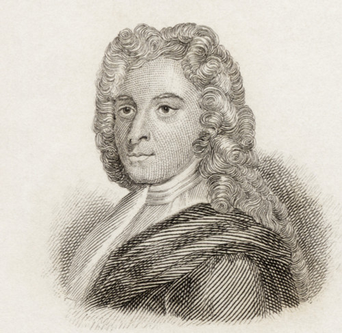 John Hughes, 1677 To 1720. English Poet And Author. From Crabb's Historical Dictionary Published 1825. PosterPrint - Item # VARDPI1905997