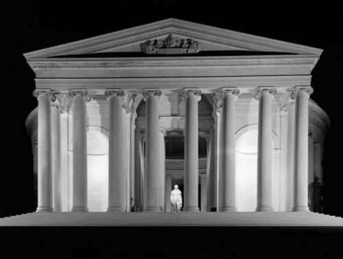 1960s Thomas Jefferson Memorial Lit Up At Night Poster Print By Vintage Collection (22 X 28) - Item # PPI178856LARGE