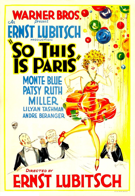So This Is Paris Poster Art 1926 Movie Poster Masterprint - Item # VAREVCMMDSOTHEC003H