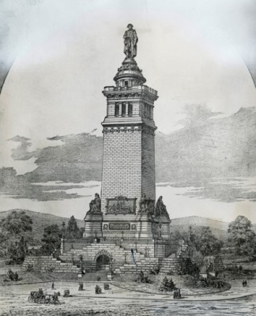 Proposal For Washington Monument  19th Century  Artist Unknown Poster Print - Item # VARSAL995103336