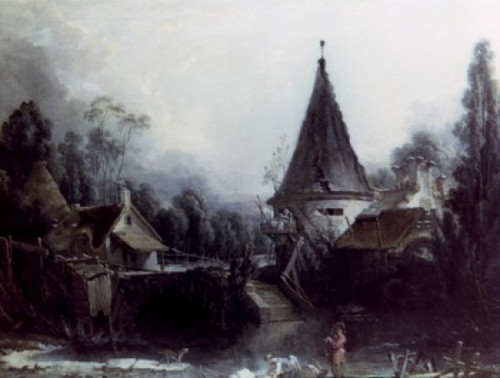 Landscape in the Neighborhood of Beauvais by Francois Boucher  oil on canvas  1741-1743  171703-1770  Russia  St. Petersburg  The Hermitage Poster Print - Item # VARSAL90064962