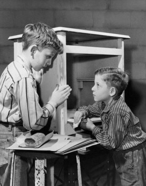 Two boys talking to each other Poster Print - Item # VARSAL25516522B