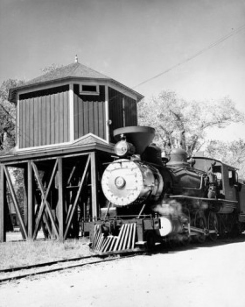 Train engine on railroad track  Virginia And Truckee Railroad Poster Print - Item # VARSAL255203