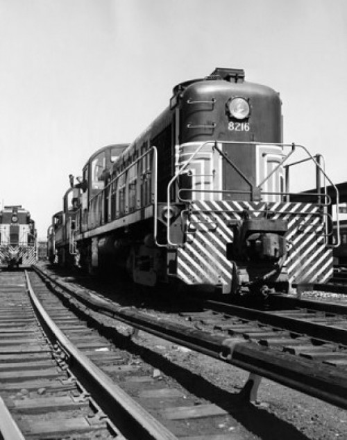 Trains on a railroad track Poster Print - Item # VARSAL2556863