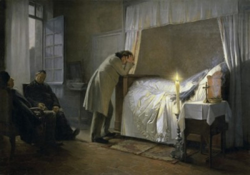 The Death of Madame Bovary 1883 Albert Auguste Fourie French) Muse des Beaux-Arts  Rouen Poster Print - Item # VARSAL1158985