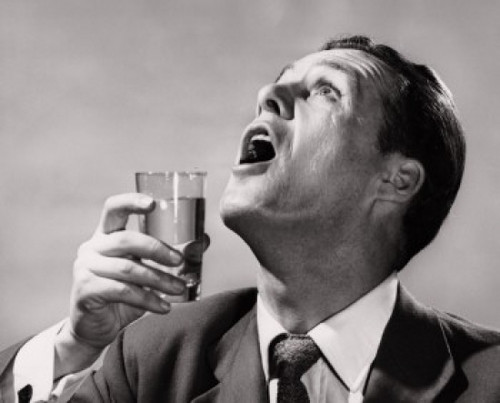 Close-up of a mid adult man gargling Poster Print - Item # VARSAL25527686