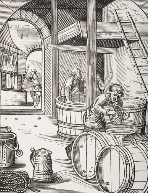 The Brewer. 19Th Century Copy Of Picture Designed And Engraved In 16Th Century By Jost Amman PosterPrint - Item # VARDPI1857904
