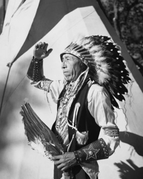 Sioux man looking away Poster Print - Item # VARSAL25511335