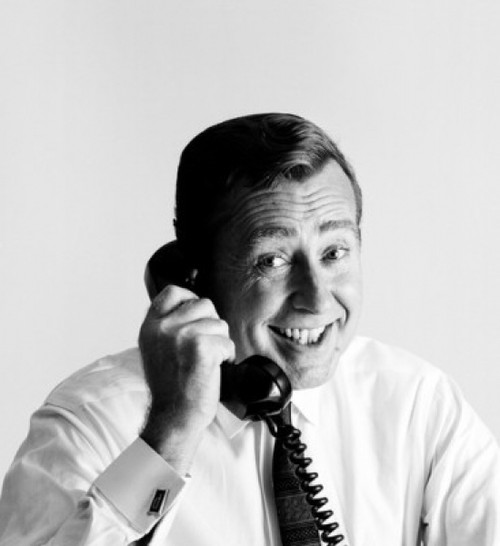 Close-up of a businessman talking on the telephone Poster Print - Item # VARSAL25548230