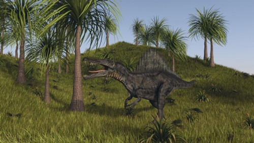 Spinosaurus hunting in an open field Poster Print - Item # VARPSTKVA600791P