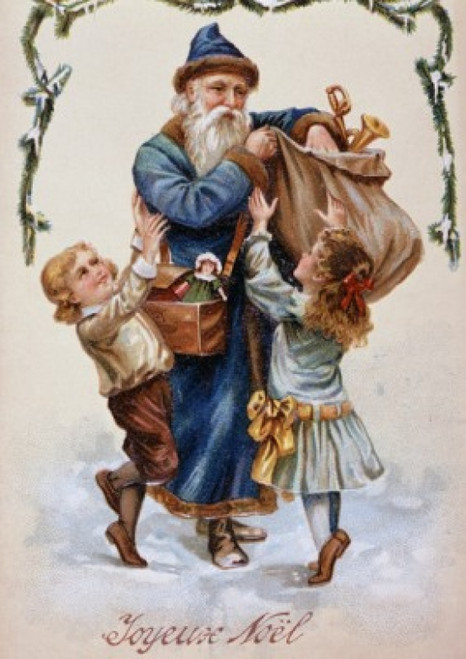 Joyeux Noel c.1900 Nostalgia Cards Poster Print