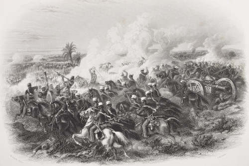 The Battle Of Moodkee India 1845. From The Book Gallery Of Historical Portraits Published C.1880. PosterPrint - Item # VARDPI1856179