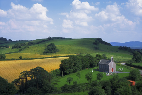 Stradbally, Co Laois, Ireland; Church Amid Fields PosterPrint - Item # VARDPI1803392
