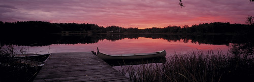 Canoes Lake Yxtaholm Sweden Poster Print - Item # VARPPI66009