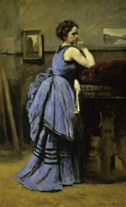 The Woman in Blue 1874 Jean Baptiste Camille Corot Musee du Louvre The Woman in Blue 1874 Jean Baptiste Camille Corot Musee du Louvre