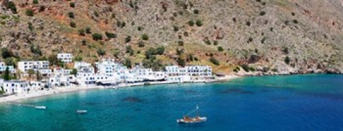 Loutro  Chania  Crete  Greece Poster Print by Panoramic Images (32 x 12) - Item # PPI158468