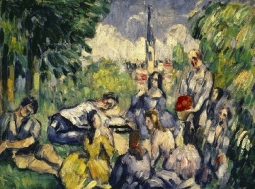Lunch on the Grass  c. 1873-1875  Paul Cezanne  Oil on Canvas  Musee de l'Orangerie  Paris  France Poster Print - Item # VARSAL1158788