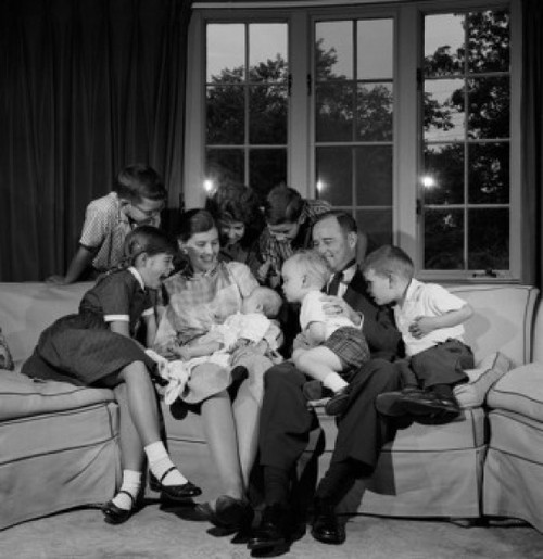 Large family with children in living room Poster Print - Item # VARSAL255417623