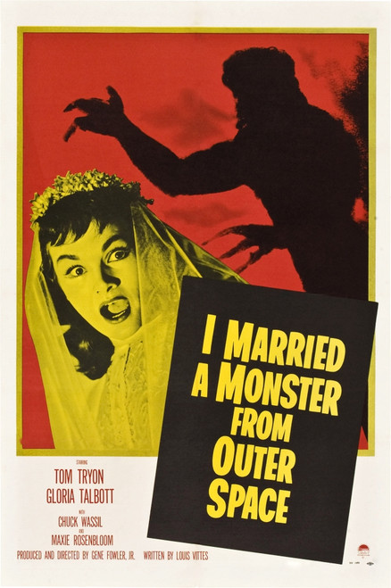 I Married A Monster From Outer Space Tom Tryon Gloria Talbott 1958. Movie Poster Masterprint - Item # VAREVCM2DIMAAEC001H