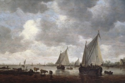 Canal in Holland by Jan van Goyen   painted image   Poster Print - Item # VARSAL900144448