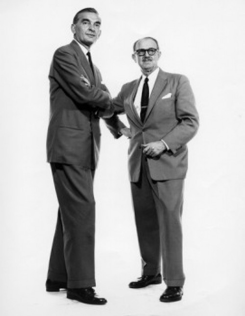 Two businessmen standing together Poster Print - Item # VARSAL2556283