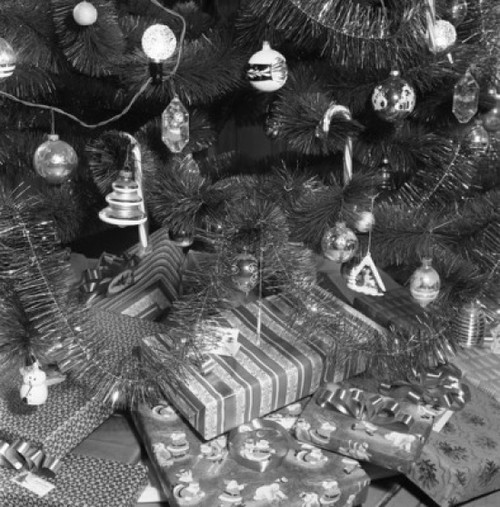 Christmas gifts under Christmas tree  close-up Poster Print - Item # VARSAL255417370