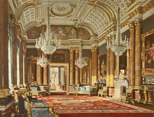 The Blue Drawing Room, Formerly The Ballroom, In Buckingham Palace, London, England. From The Book Buckingham Palace, It's Furniture, Decoration And History By H. Clifford Smith, Published 1931. PosterPrint - Item # VARDPI1872418
