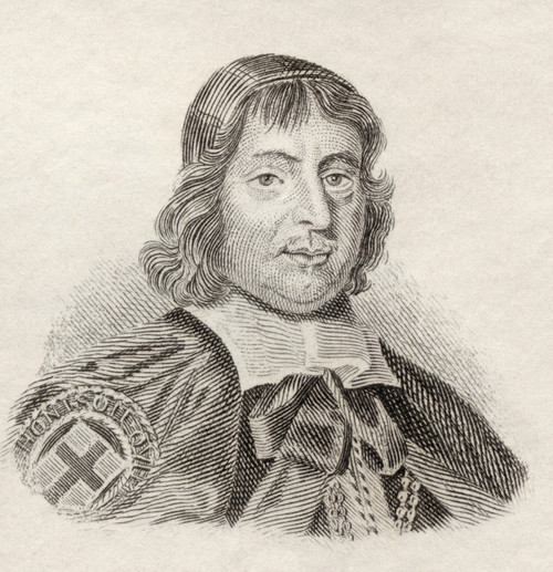 Seth Ward, 1617 To 1689. English Mathematician, Astronomer, And Bishop. From Crabb's Historical Dictionary Published 1825. PosterPrint - Item # VARDPI1905900