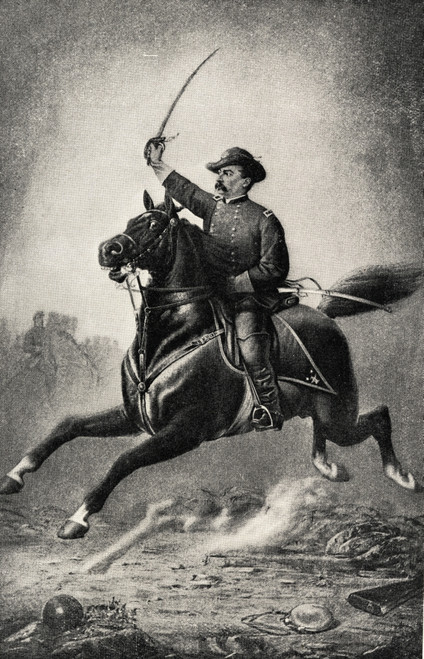Romanticization Of American Civil War Cavalryman. From The Book The International Library Of Famous Literature.Published In London 1900. Volume Xv. PosterPrint - Item # VARDPI1839446