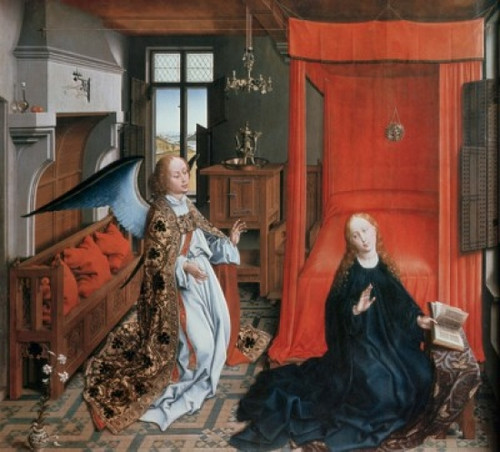 The Annunciation #2  C.1425-30  Rogier van der Weyden  Musee du Louvre  Paris  France Poster Print - Item # VARSAL9009356