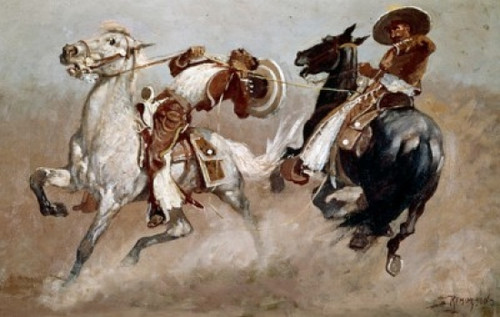 Cowboy Fun in Old Mexico   Frederic Remington Poster Print - Item # VARSAL900116198