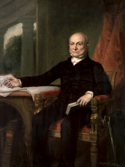 Vintage American history painting of President John Quincy Adams. Original by George Peter Alexander Healy. Poster Print - Item # VARPSTJPA101065M